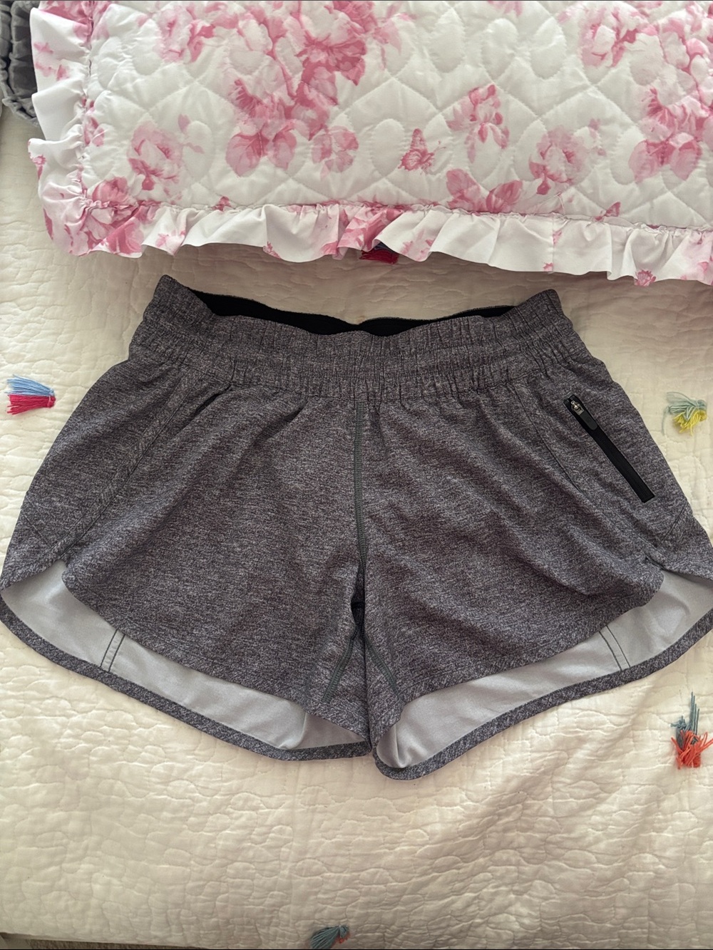 Women’s Gray Athletic Running Shorts - Unbranded